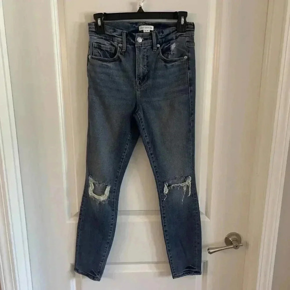 304 Good American GOOD LEGS SKINNY CROPPED JEANS Size 0/25 - Picture 1 of 4